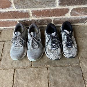3 pairs of brooks running shoes